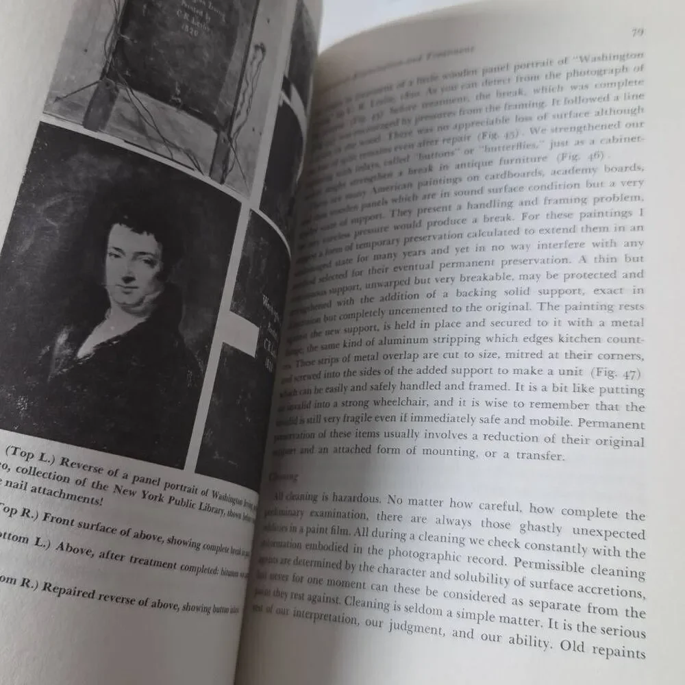 A Handbook on‎ the Care of Paintings by Caroline K. Keck.